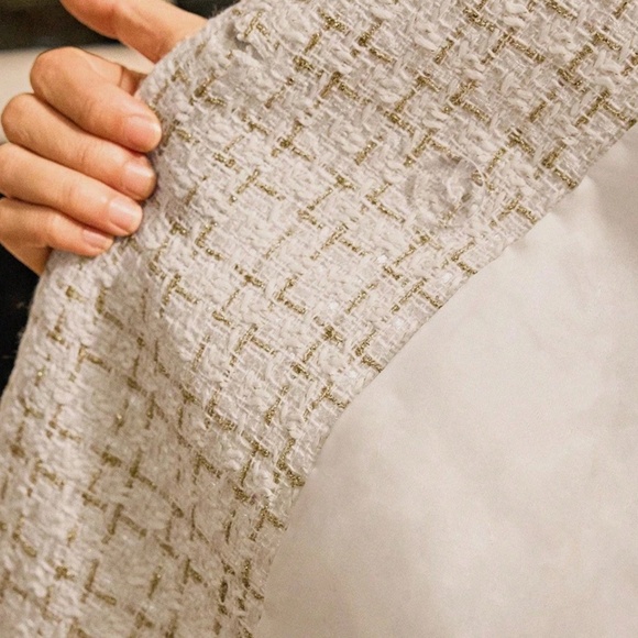 Classic Plaid Tweed Button Blazer jacket - Picture 11 of 11